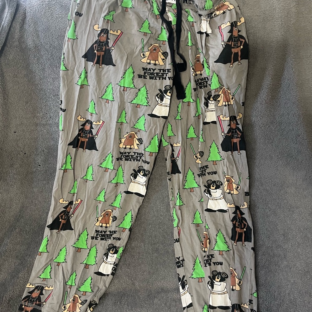 Lazy Ones XL Pajama Pants “May The Forrest Be With You”